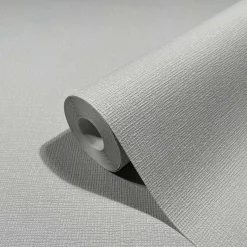 Vliestapete Ivy Uni Struktur Grau 82331 Novamur