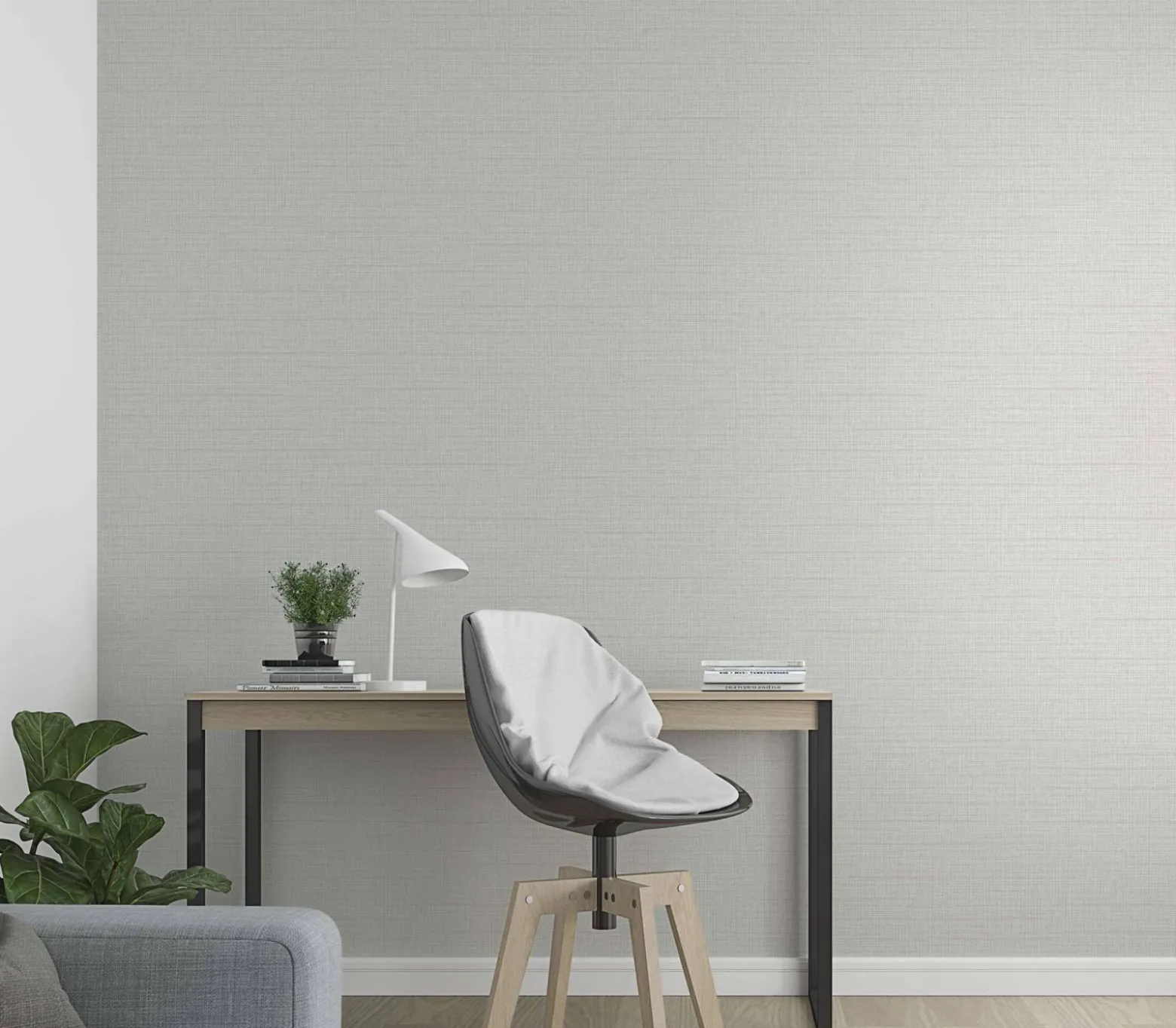 Vliestapete Ivy Uni Struktur Beige 82293 Novamur
