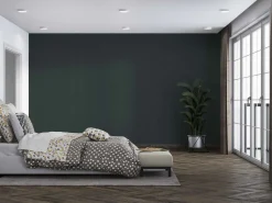 Vliestapete Ivy Uni Struktur Schwarz 82332 Novamur