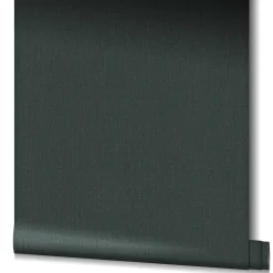 Vliestapete Ivy Uni Struktur Schwarz 82332 Novamur