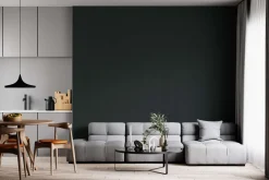 Vliestapete Ivy Uni Struktur Schwarz 82332 Novamur