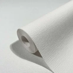 Vliestapete Ivy Uni Struktur Weiß 82329 Novamur
