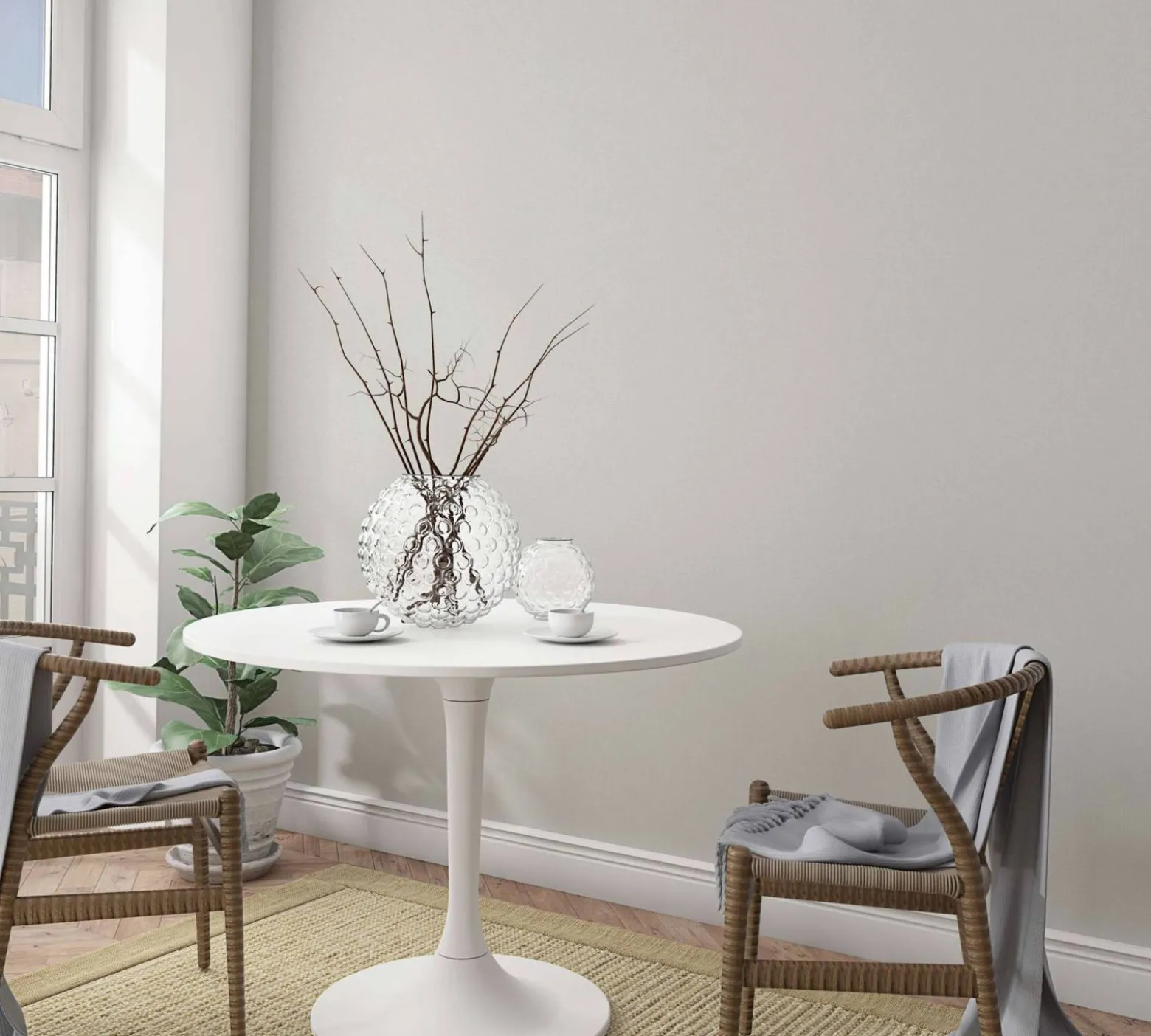 Vliestapete Ivy Uni Struktur Beige 82330 Novamur