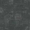 Vliestapete Kacheln Schwarz Silber Metallic 39671-4