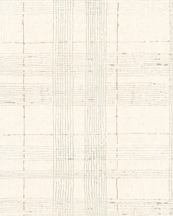 Vliestapete Karo Abstrakt silber metallisch 30441
