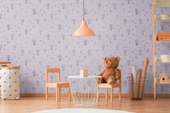 Vliestapete Kinder Ballons Wolken Grau 77077-2