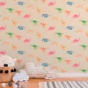 Vliestapete Kinder Dinosaurier bunt gelb 38146-1