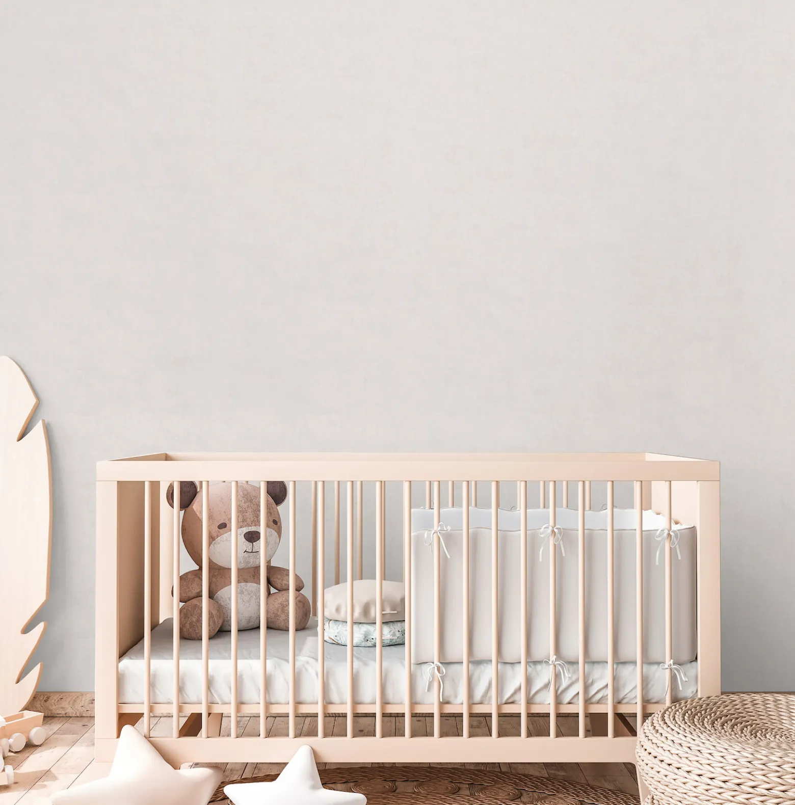 Vliestapete Kinder Einfarbig Betonoptik Beige 77178-2
