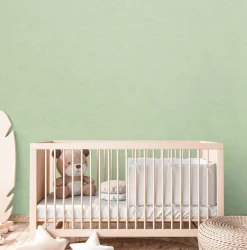 Vliestapete Kinder Einfarbig Betonoptik Grün 77178-8
