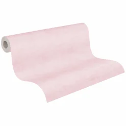 Vliestapete Kinder Einfarbig Betonoptik Rosa 77178-4