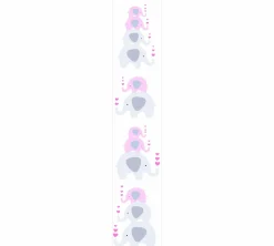 Vliestapete Kinder Elefanten Rosa 38135-2