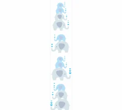 Vliestapete Kinder Elefanten Blau 38135-1