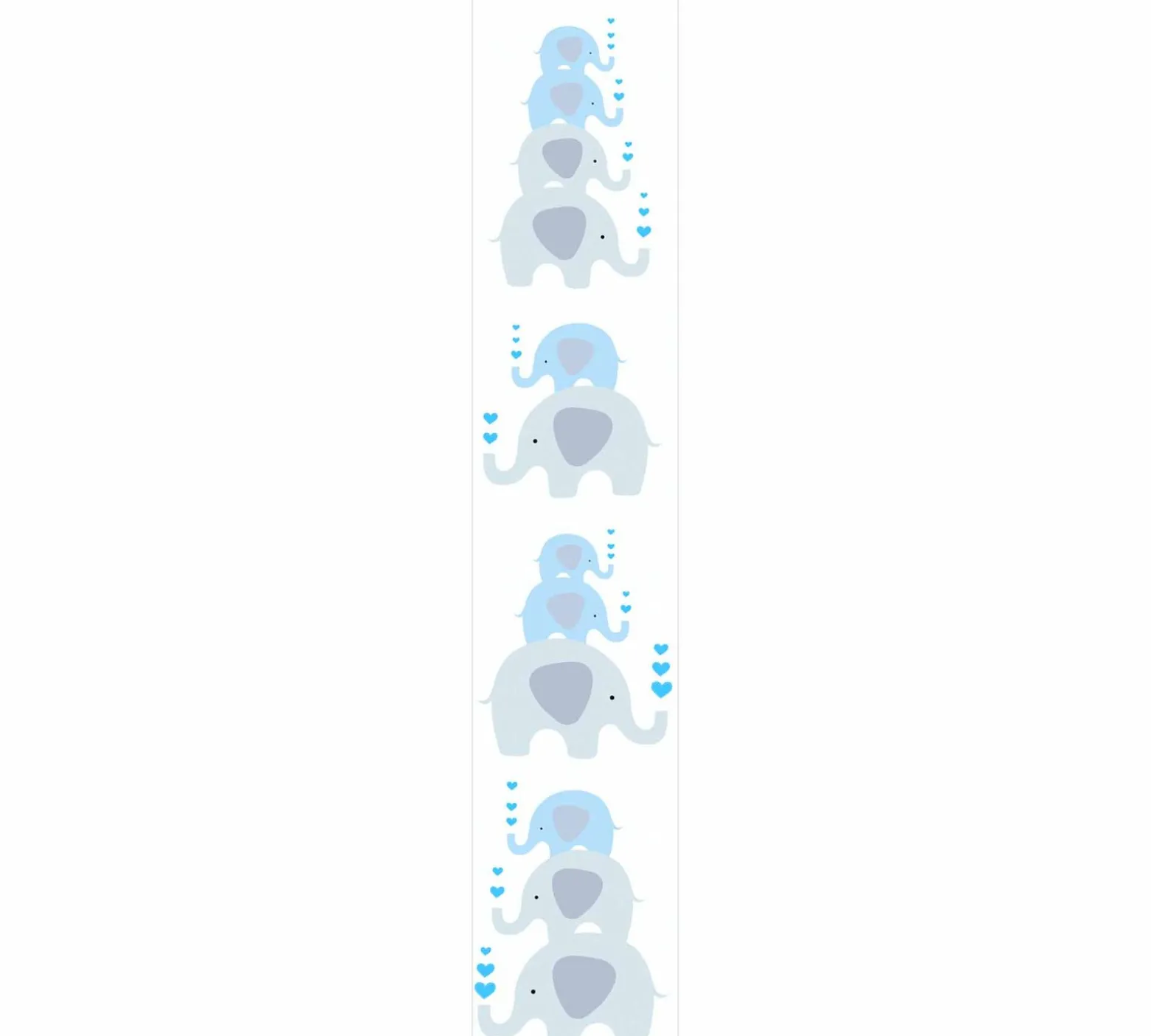 Vliestapete Kinder Elefanten Blau 38135-1