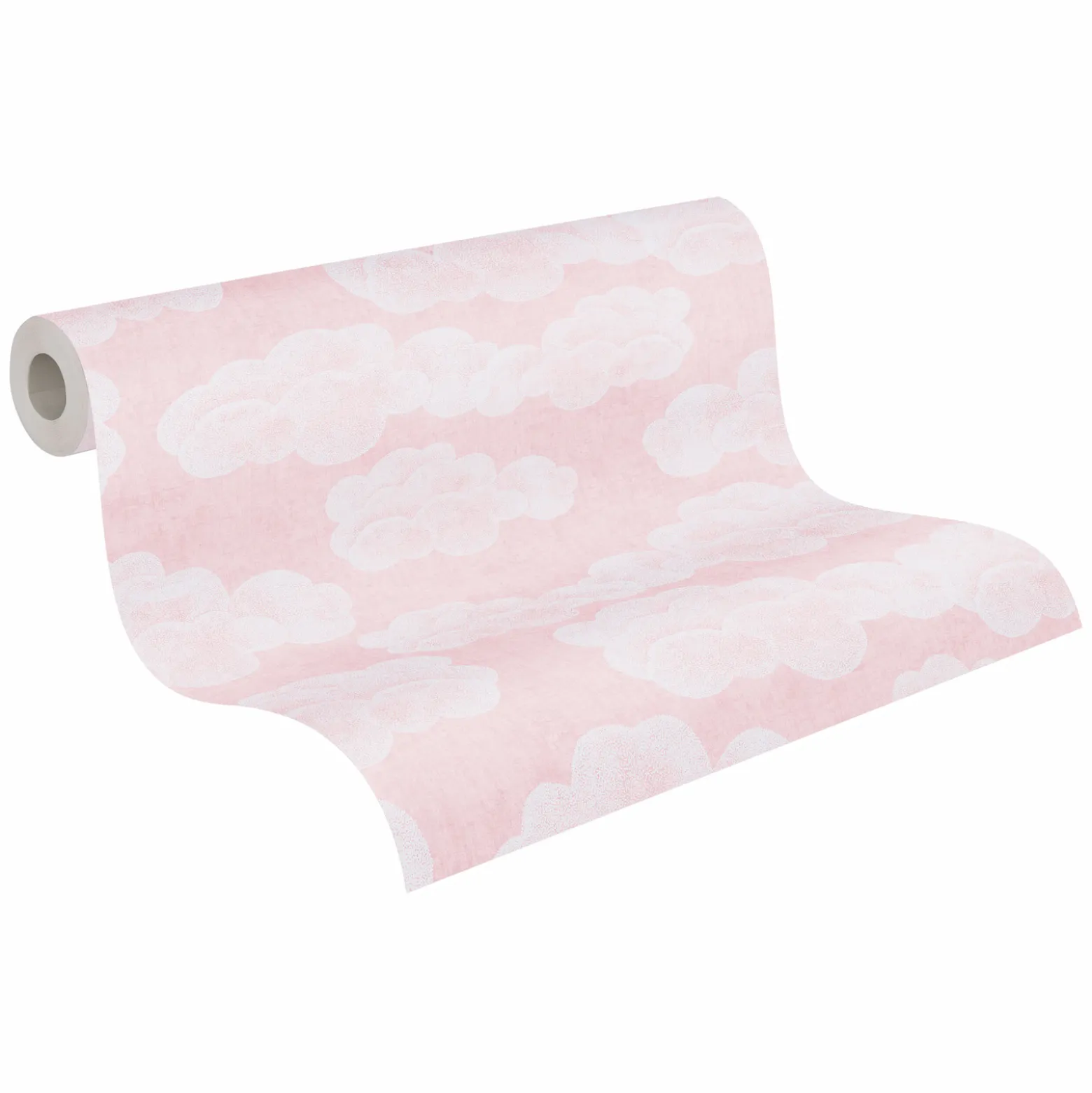Vliestapete Kinder Himmel Wolken Rosa Weiß 77143-2