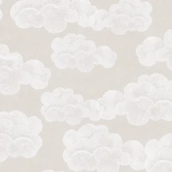 Vliestapete Kinder Himmel Wolken Beige Weiß 77143-3