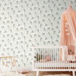 Vliestapete Kinder Koalas Bäume Beige Grün 77134-1