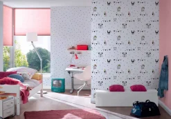 Vliestapete Kinder Punkte Muster weiß schwarz 38139-1