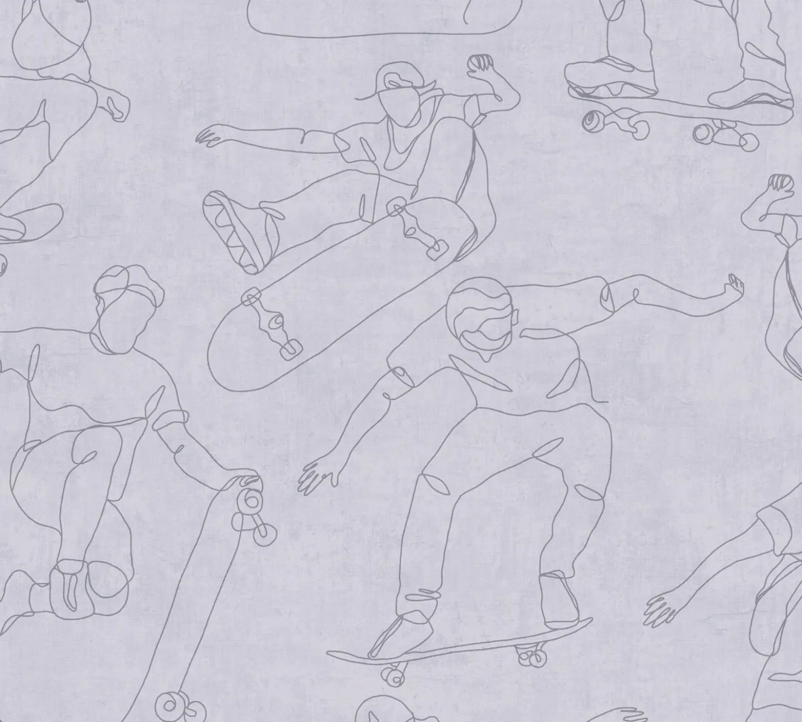 Vliestapete Kinder Skater Abstrakt Grau 77174-1
