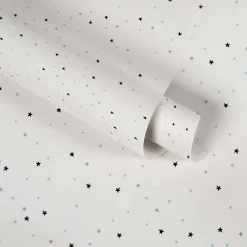 Vliestapete Kinder Sterne blau schwarz weiß 38123-1