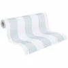 Vliestapete Kinder Streifen Blau Creme 77078-4