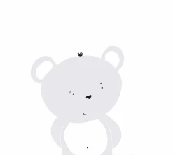Vliestapete Kinder Teddybären blau grau weiß 38136-1