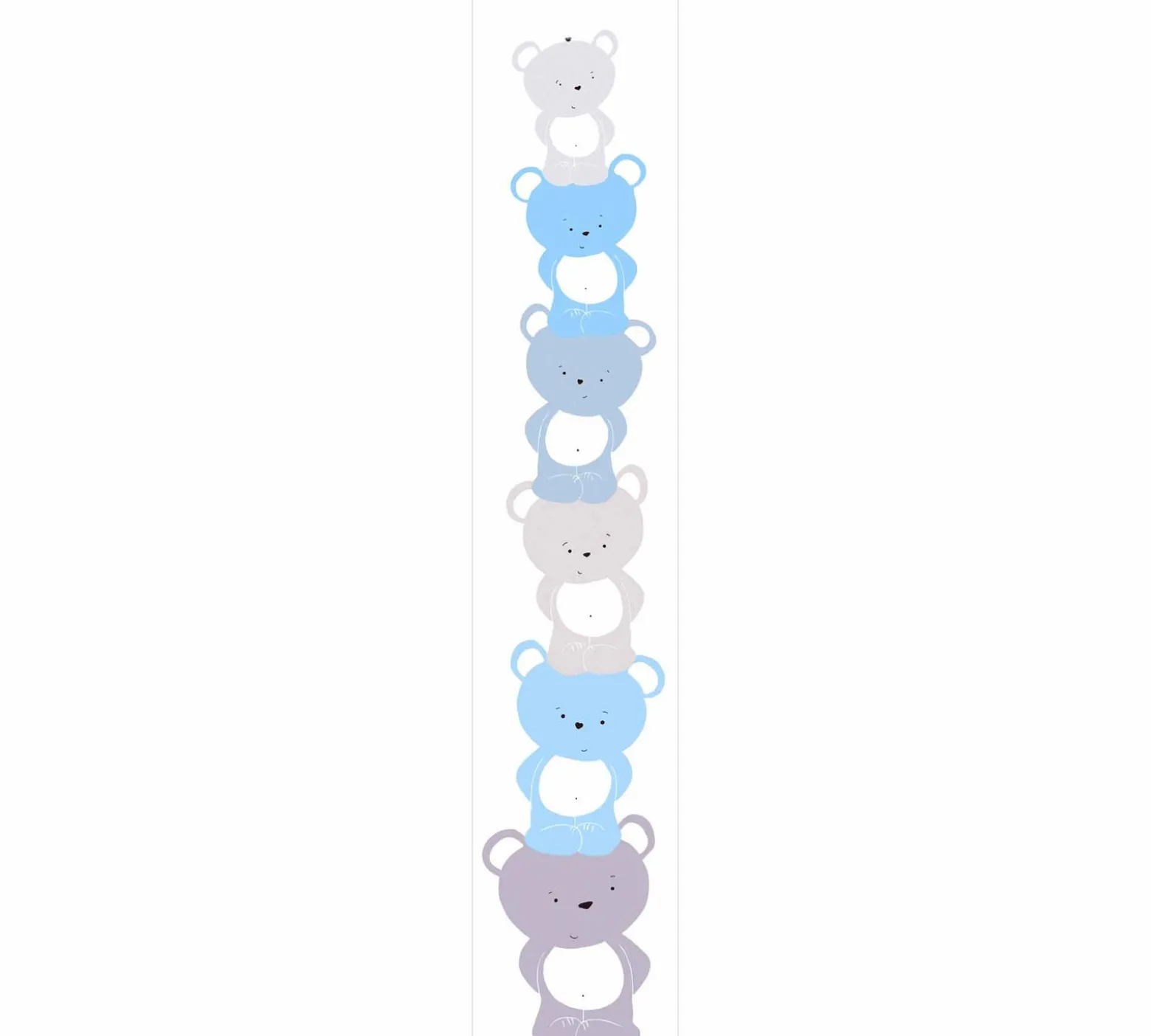 Vliestapete Kinder Teddybären blau grau weiß 38136-1