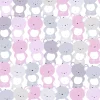 Vliestapete Kinder Teddys rosa grau weiß 38129-2