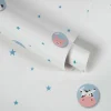 Vliestapete Kinder Tiere Sterne Blasen grau blau 38143-3