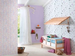 Vliestapete Kinder Uni-Design lila 38318-1