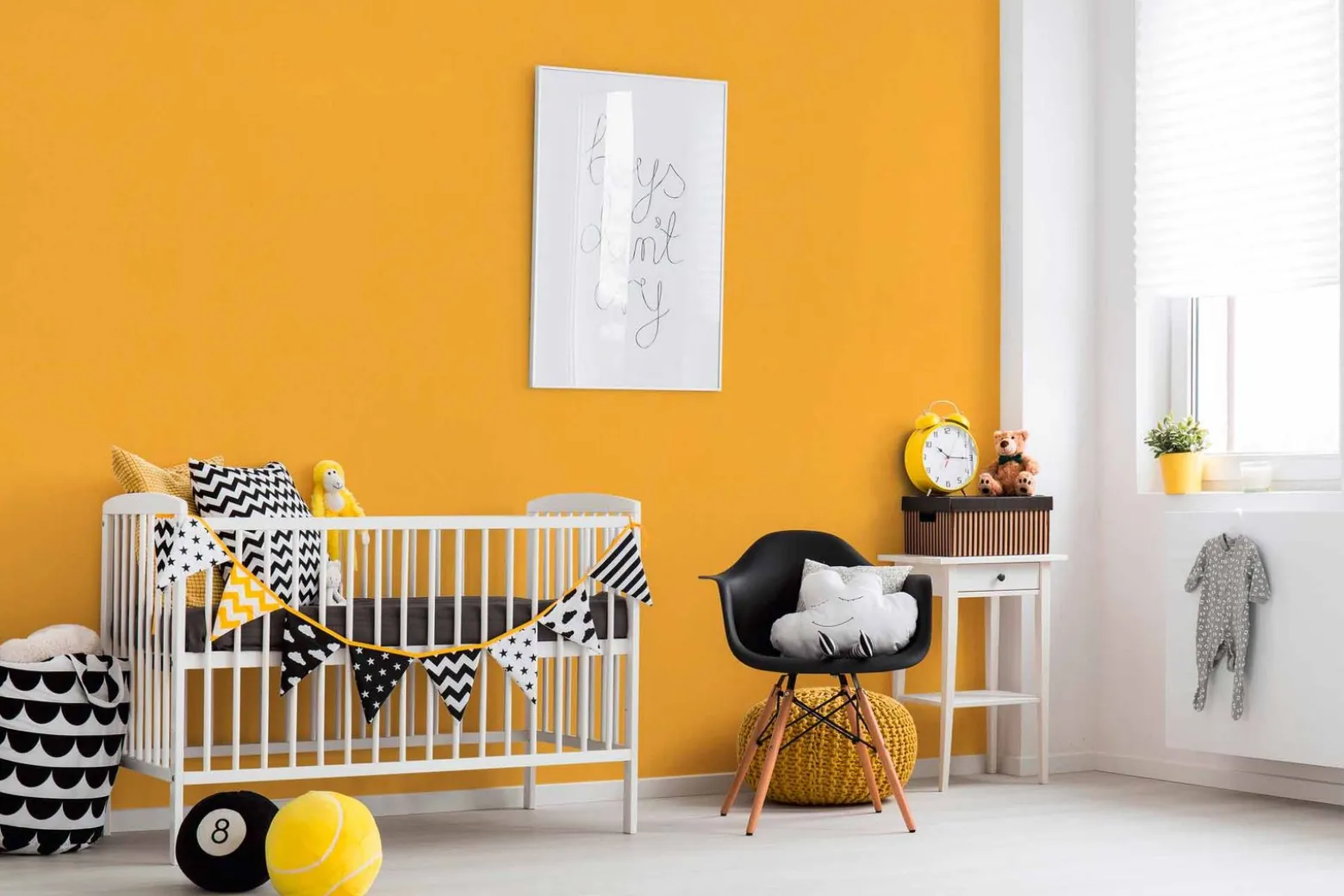 Vliestapete Kinder Uni-Design gelb 38314-3