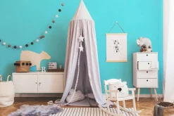 Vliestapete Kinder Uni-Design grün-blau 38311-2