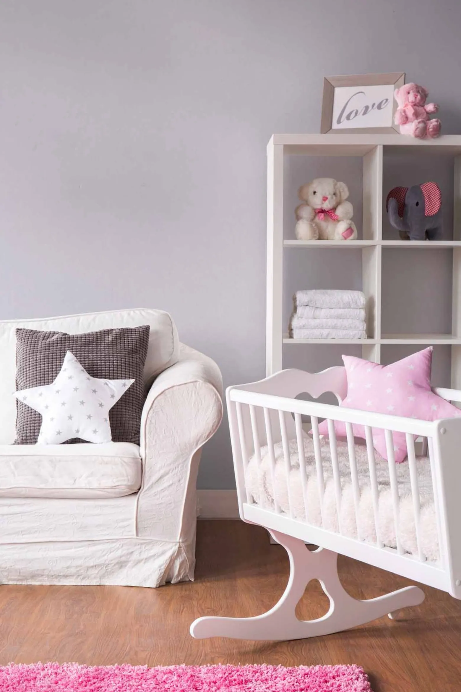 Vliestapete Kinder Uni-Design grau-beige 38321-1