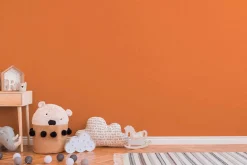 Vliestapete Kinder Uni-Design orange 38326-6