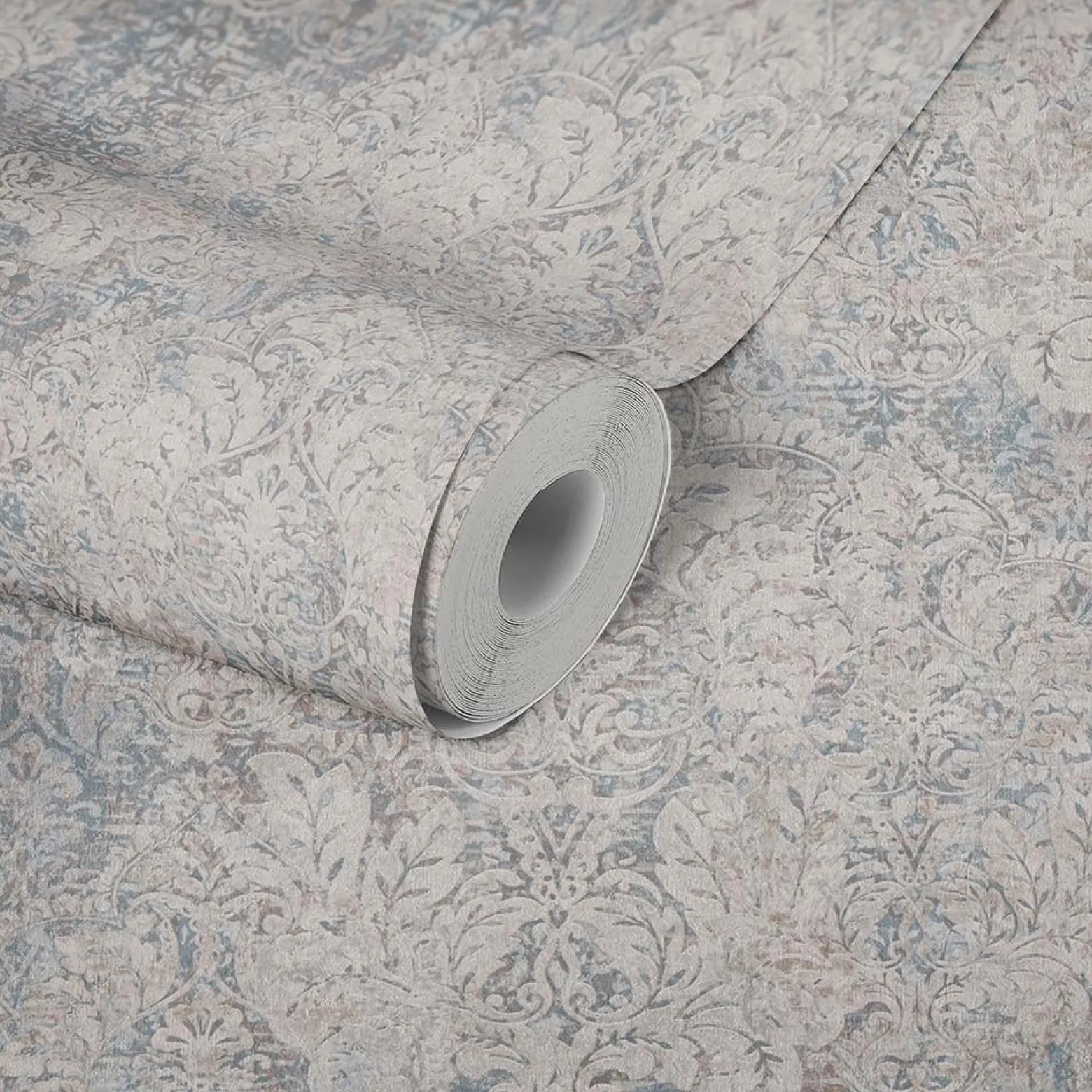 Vliestapete Klassik Barock beige blau Mata Hari 38093-1