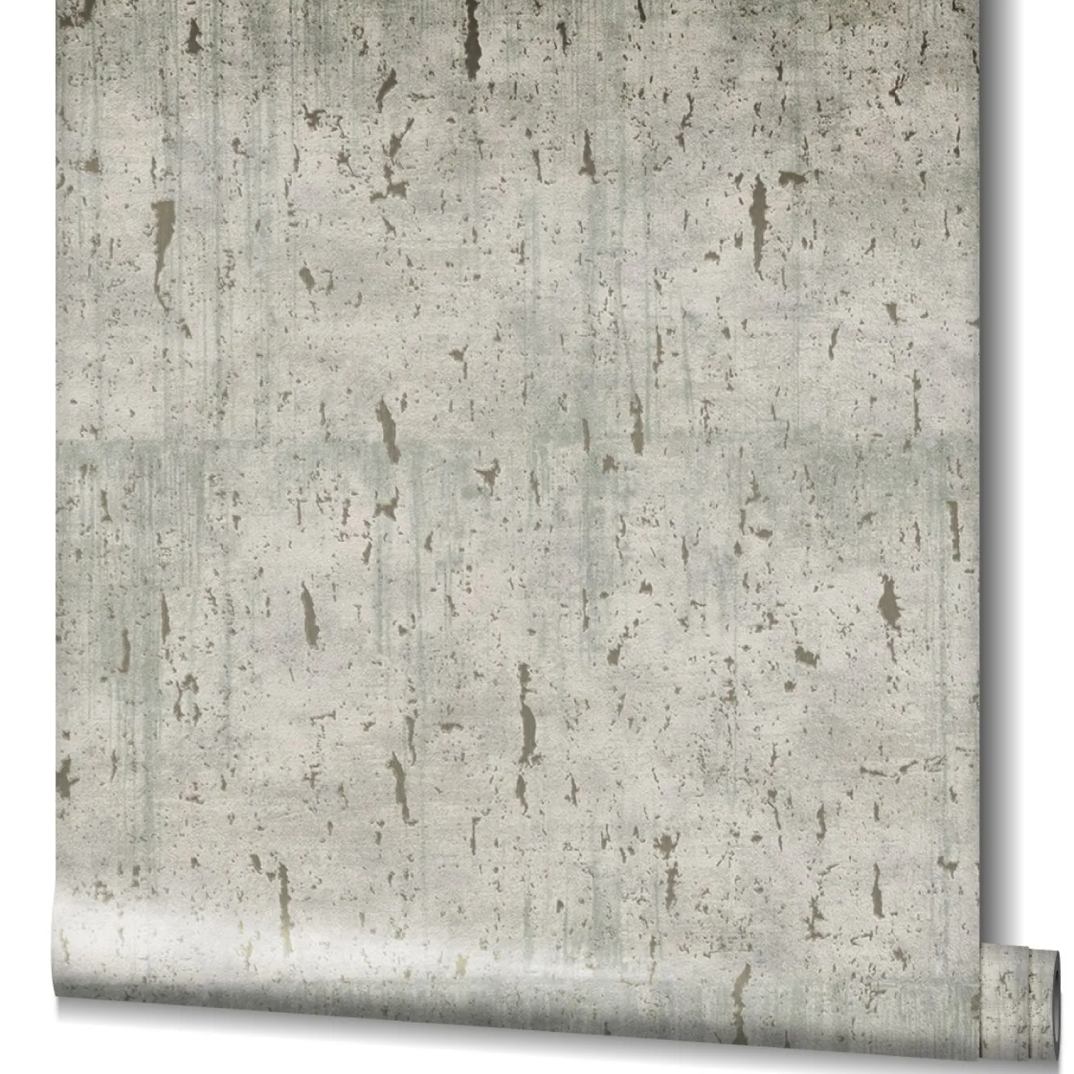 Vliestapete Kork Patina grau gold Metallic 85750