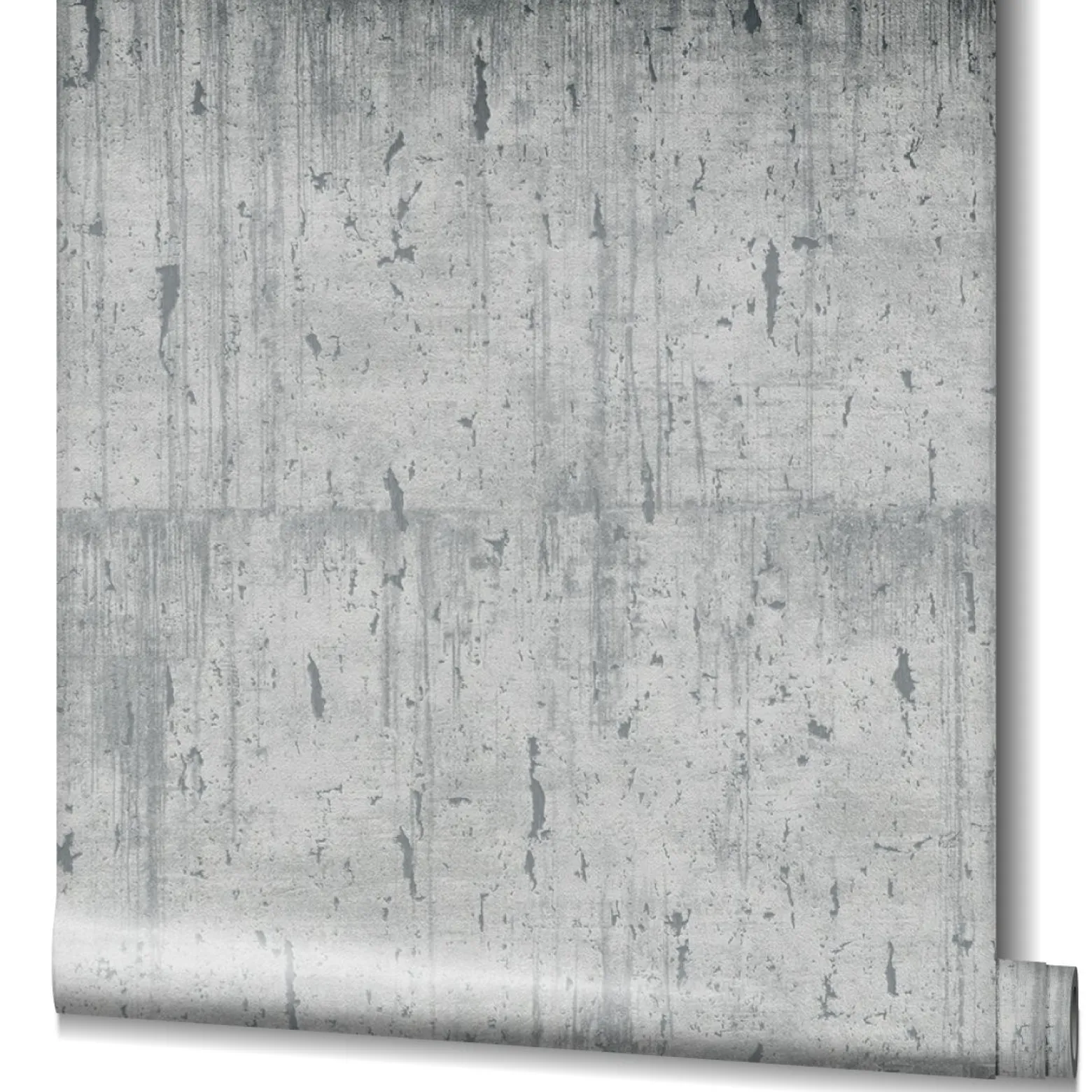 Vliestapete Kork Patina hellgrau silber Metallic 85752