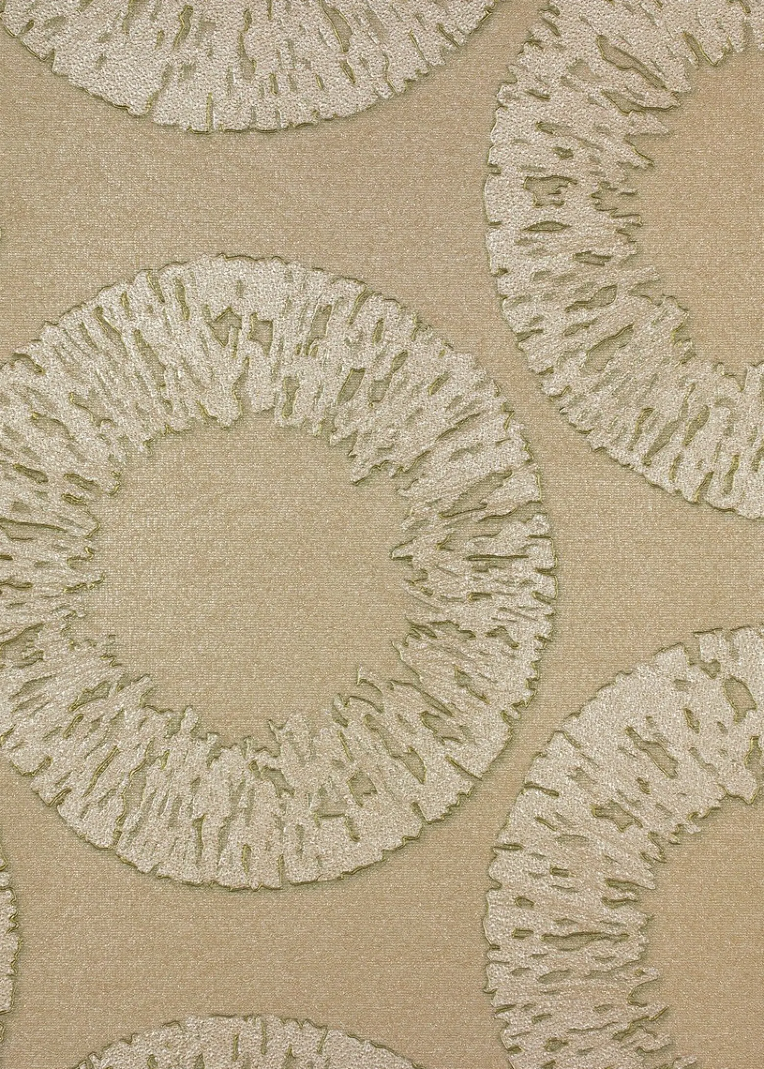 Vliestapete Kreise Grafik beige metallic Marburg 54908