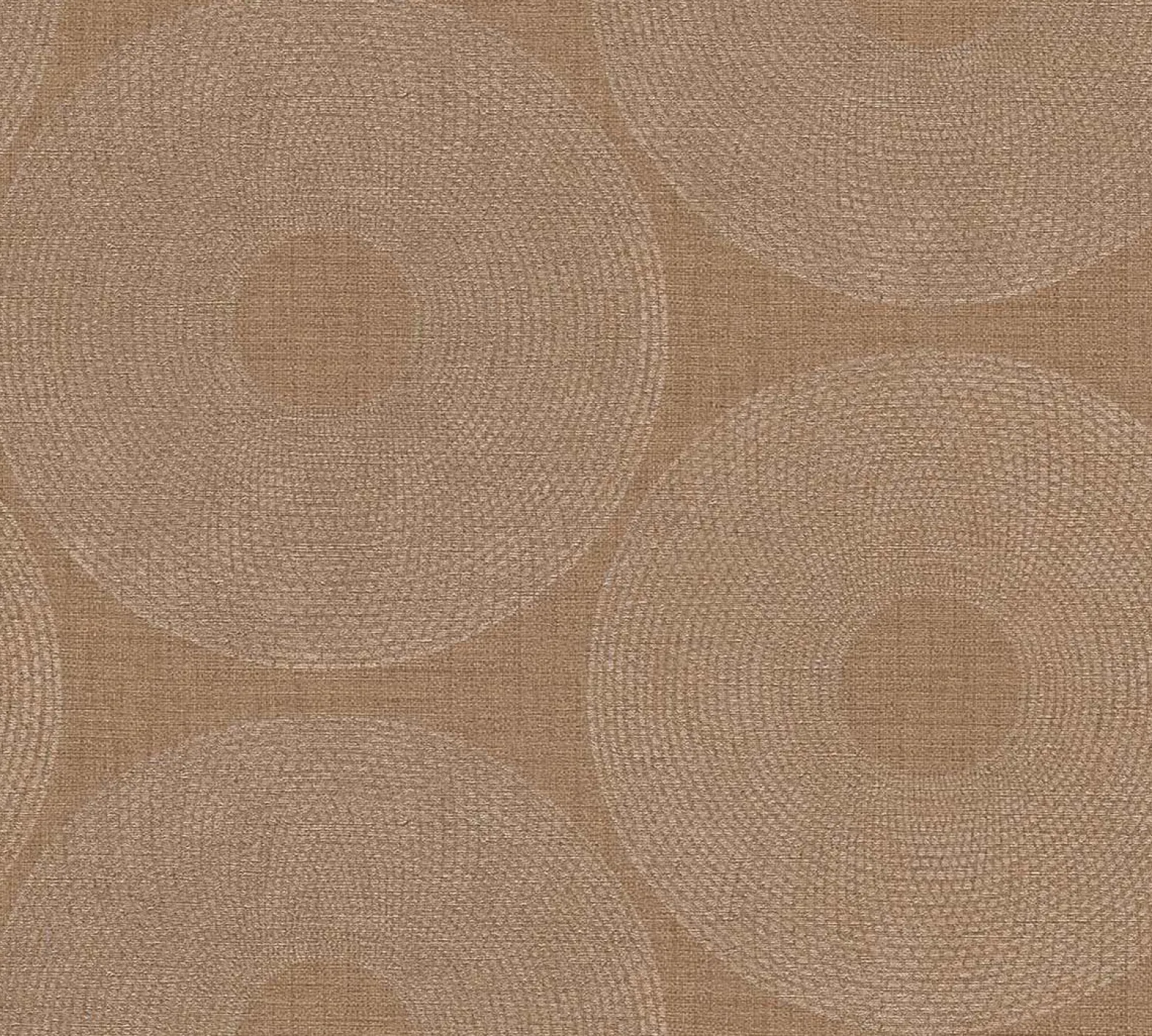 Vliestapete Kreise Grafik braun silber Metallic 38524-5