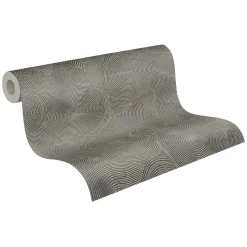 Vliestapete Kreise Grafik gold braun Metallic 37900-4