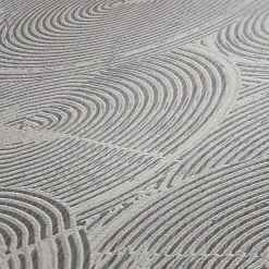 Vliestapete Kreise Grafik grau silber Metallic 37900-2