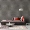 Vliestapete Kreise Retro Grafik Blau Orange 39537-1