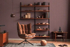 Vliestapete Kreise Retro Grafik Orange Lila 39537-2