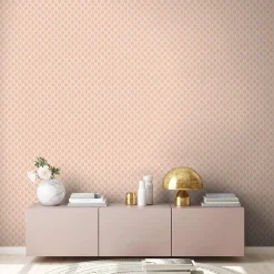 Vliestapete Kreise Retro Grafik Beige Orange 39537-5