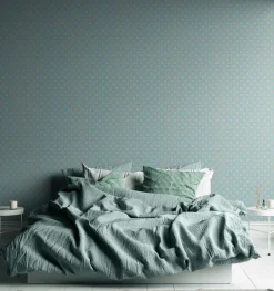 Vliestapete Kreise Retro Grafik Türkis Blau 39537-4
