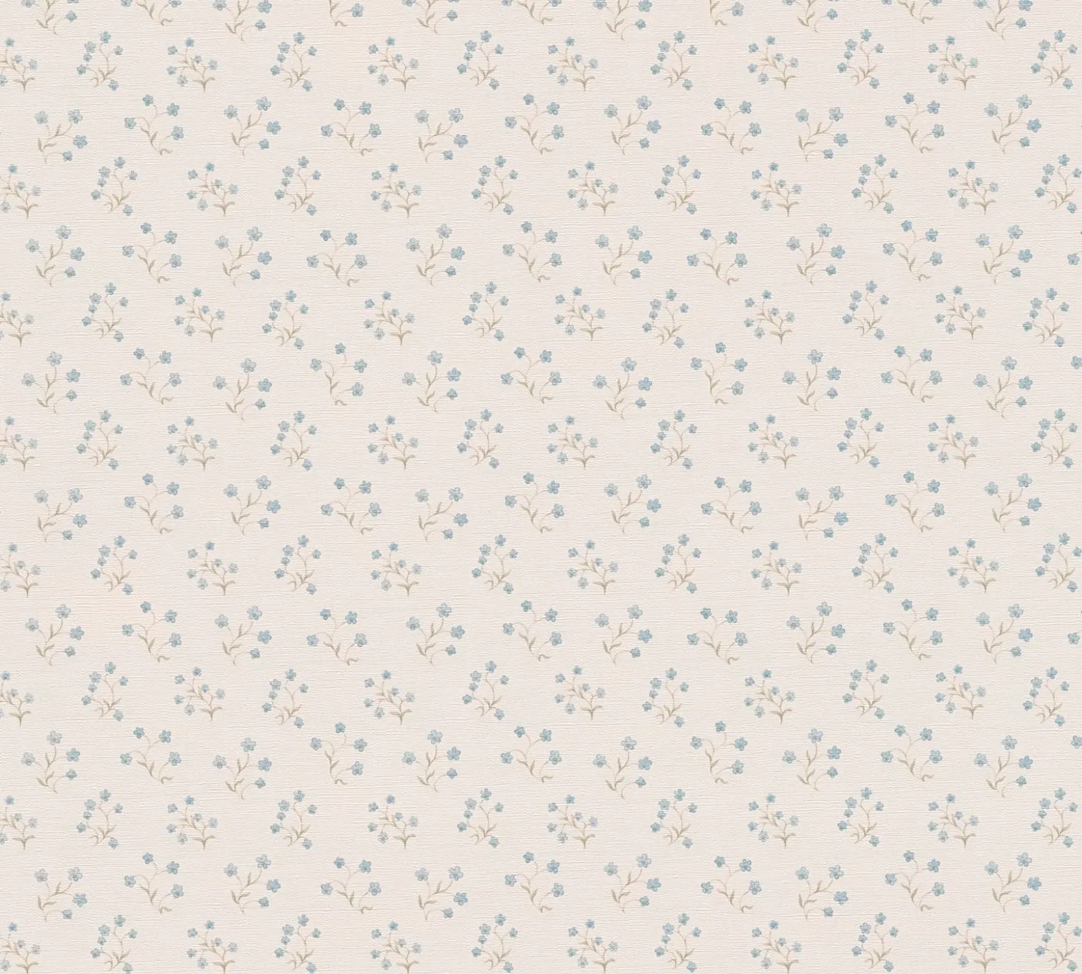 Vliestapete Landhaustil Blumen Creme Blau Grün 39074-2