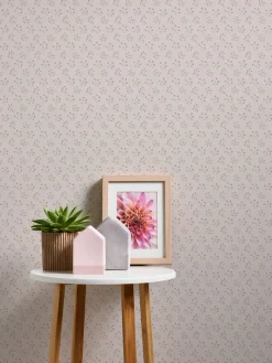 Vliestapete Landhaustil Blumen Creme Blau Grün 39074-2