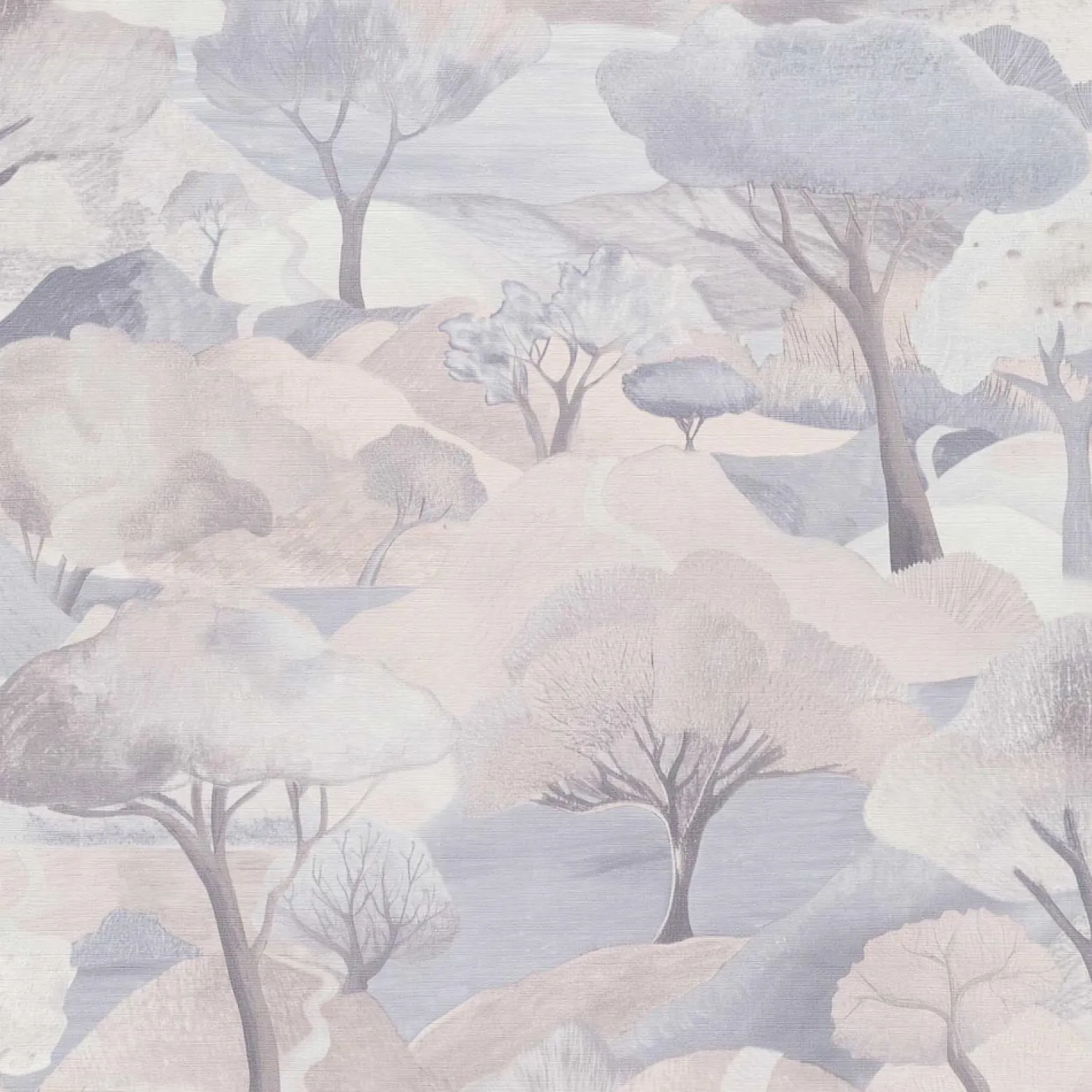 Vliestapete Landschaft Wald Beige Grau 10433-02