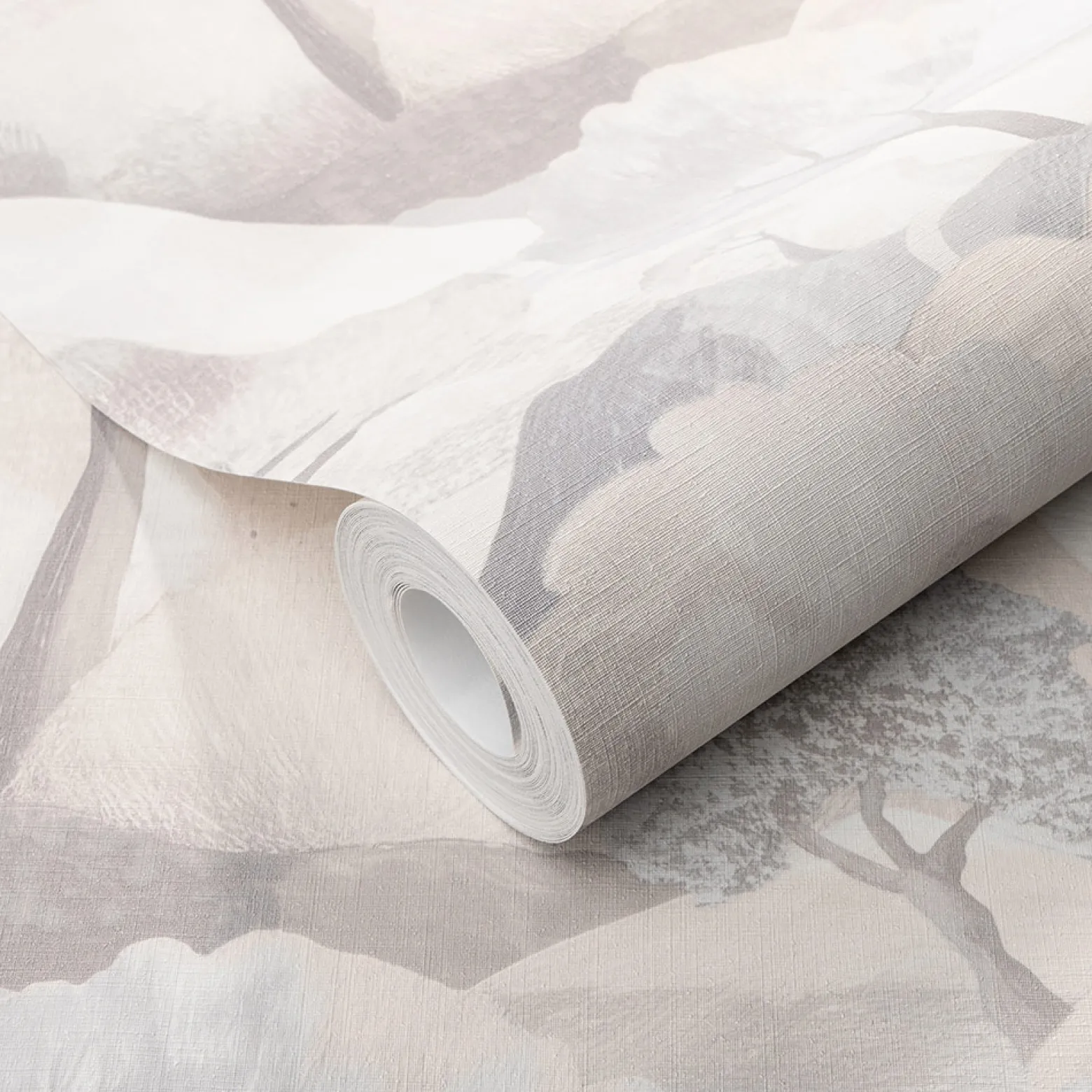 Vliestapete Landschaft Wald Beige Grau 10433-02