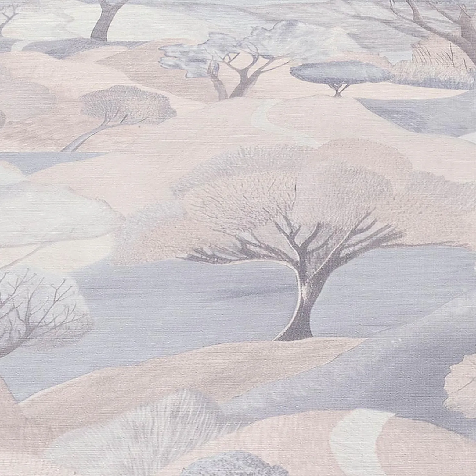 Vliestapete Landschaft Wald Beige Grau 10433-02