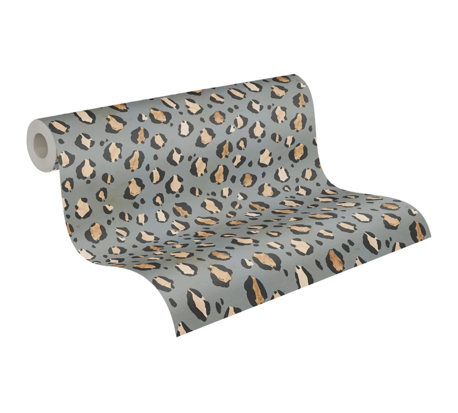 Vliestapete Leo Muster Felloptik Grau Beige 78216-2